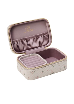 Large Trinket box Taupe Flower Pico 
